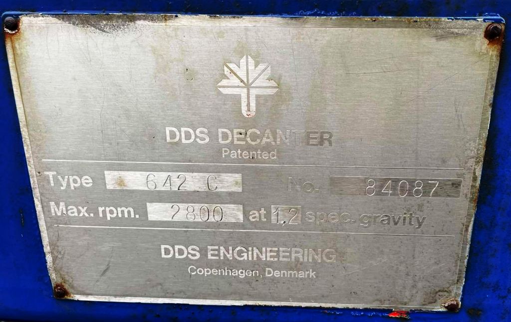 Hysep/DDS 642C (16x35) decanter centrifuge, SS.