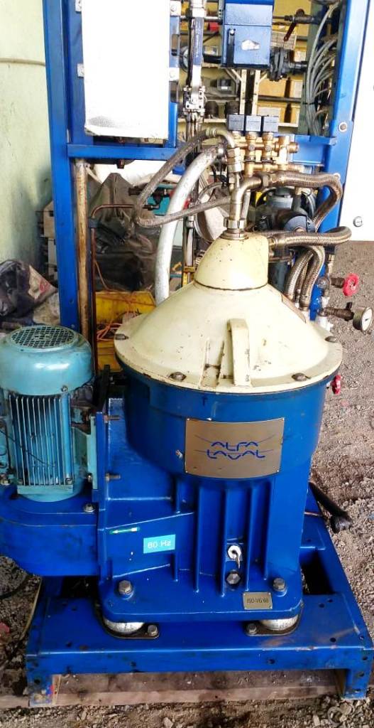 Alfa-Laval S-921 fuel/lube oil purifier, 316SS.