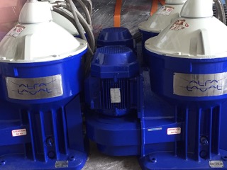 (4) Alfa-Laval S-826 fuel/lube oil purifiers, 316SS.