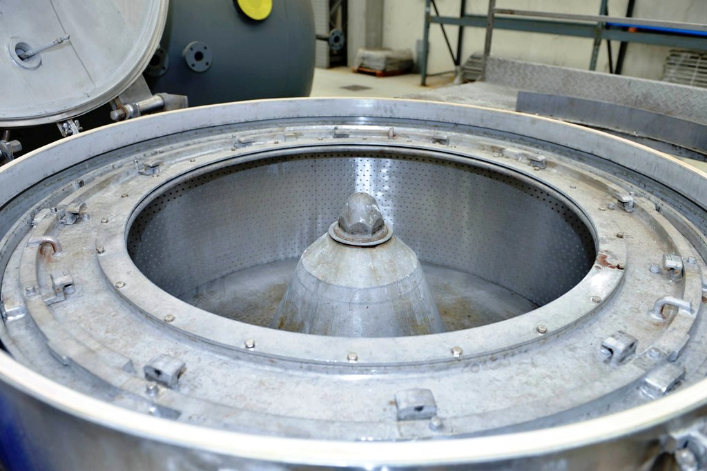 Comi-Condor ALFA/S-IV perforate basket centrifuge, 316SS.