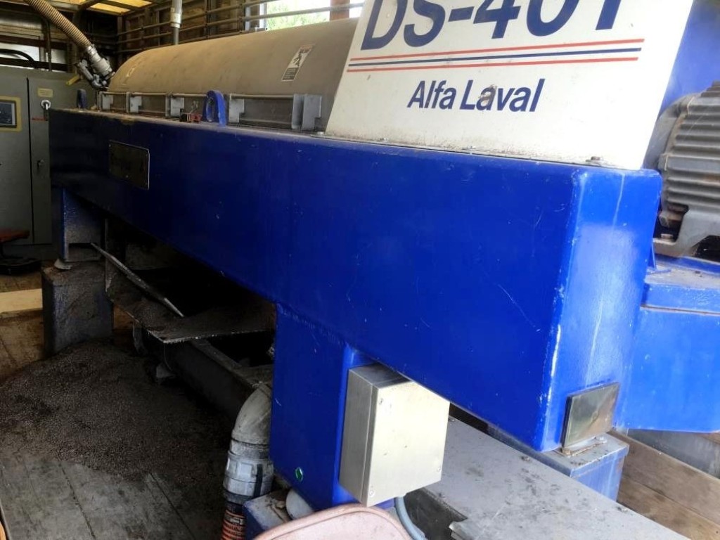 Alfa-Laval DS-401 trailer-mounted decanter centrifuge, 316SS.