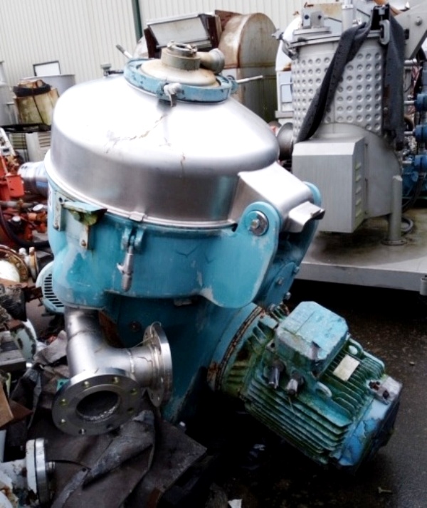 (3) Alfa-Laval TX 310S-34H-50 nozzle centrifuges, 316SS.
