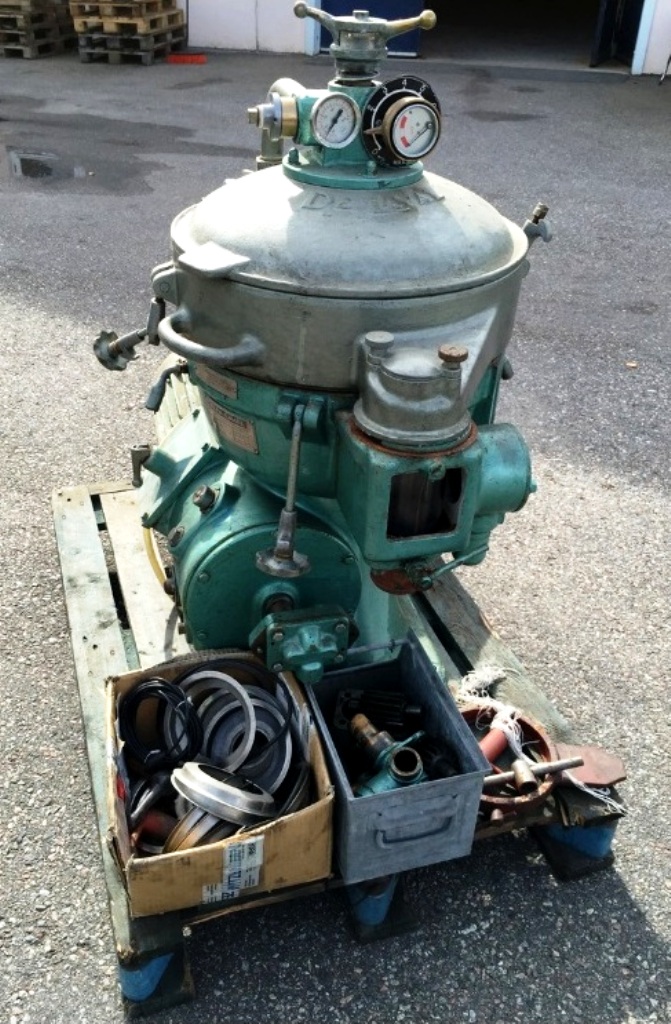 (2) Alfa-Laval MAB 207S-24-60 oil purifiers, SS.
