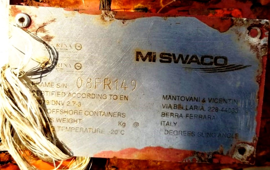 (2) Swaco 518 FH HV oilfield decanter centrifuges, 316SS.