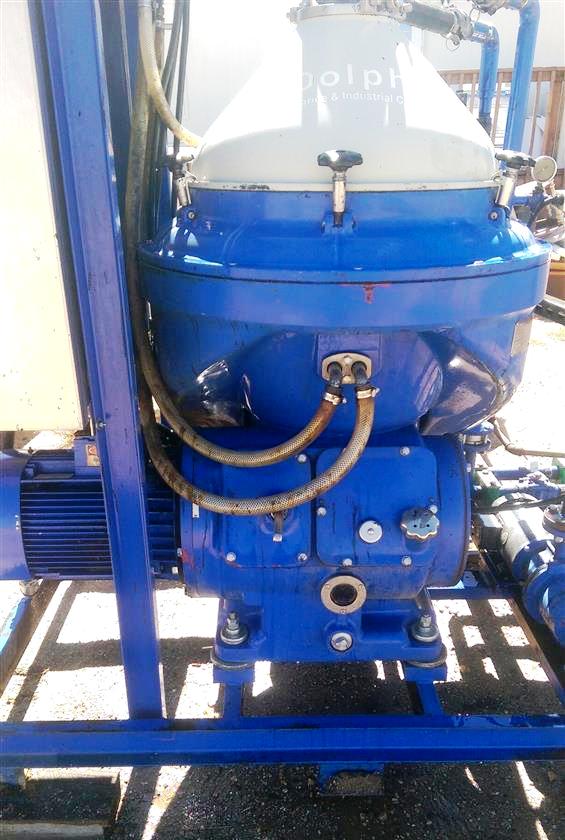 Alfa-Laval WHPX 513 TGD-20 oil purifier skid, SS.