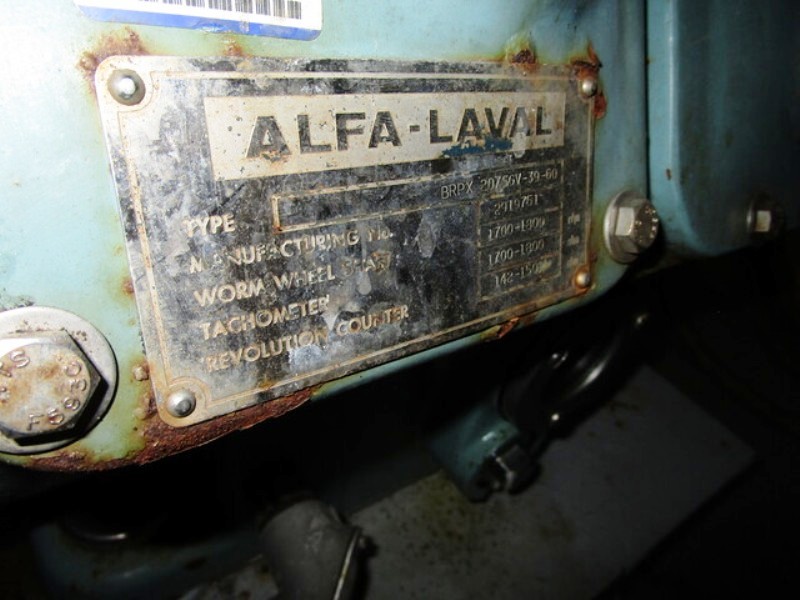 Alfa-Laval BRPX 207 SGV-39-60 clarifier, 316SS.